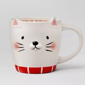 "Meowy Christmas" Ceramic Cat Mug